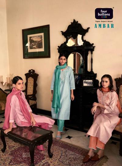 Ambar By Four Button Designer Readymade Salwar kameez Collection